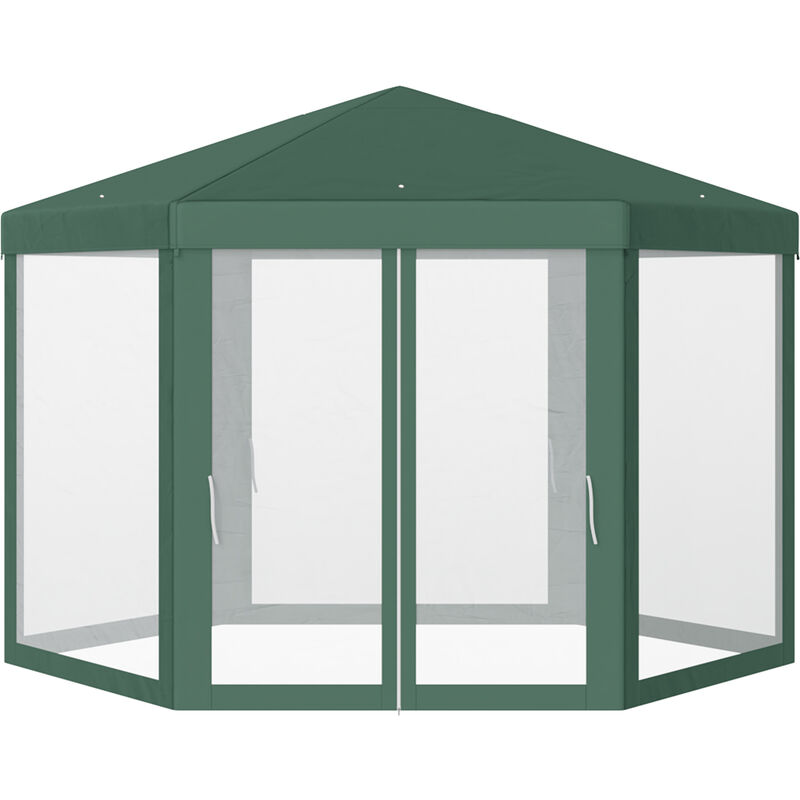 Outsunny - Carpa Jardín Cenador Hexágonal Pabellón Gazebo con Mosquitera 3 Color - Verde
Outsunny - Carpa Jardín Cenador Hexágonal Pabellón Gazebo con Mosquitera 3 Color - Verde