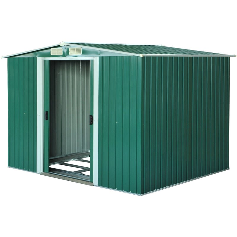 Outsunny - Cobertizo de Jardín 258x206x178 cm 5,3m² Caseta de Acero con Puertas Correderas y Ventilaciones para Almacenamiento de Herramientas
Outsunny - Cobertizo de Jardín 258x206x178 cm 5,3m² Caseta de Acero con Puertas Correderas y Ventilaciones para Almacenamiento de Herramientas