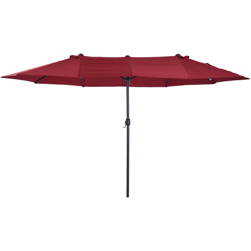Outsunny - Sombrilla Doble Extragrande Parasol para Terraza Patio o Jardín Anti-UV Rojo - Rojo
Outsunny - Sombrilla Doble Extragrande Parasol para Terraza Patio o Jardín Anti-UV Rojo - Rojo