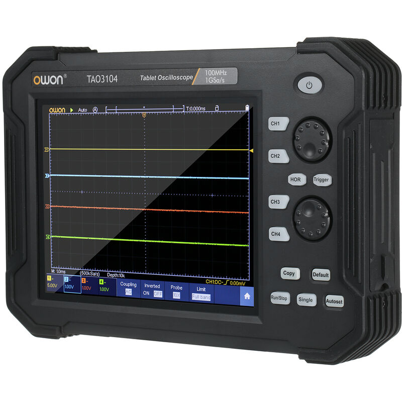 Osciloscopio digital para tableta portatil TAO3104, pantalla tactil LCD de 8 pulgadas, osciloscopios de almacenamiento USB, 8 bits, 4 canales, ancho
Osciloscopio digital para tableta portatil TAO3104, pantalla tactil LCD de 8 pulgadas, osciloscopios de almacenamiento USB, 8 bits, 4 canales, ancho