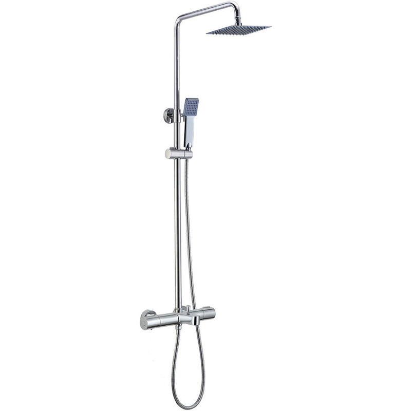 Columna de ducha extralarga GAS con grifería termostática. Tubo regulable en altura de 100 a 150 cm. exclusiva para bañeras. Rociador y ducha de mano
Columna de ducha extralarga GAS con grifería termostática. Tubo regulable en altura de 100 a 150 cm. exclusiva para bañeras. Rociador y ducha de mano