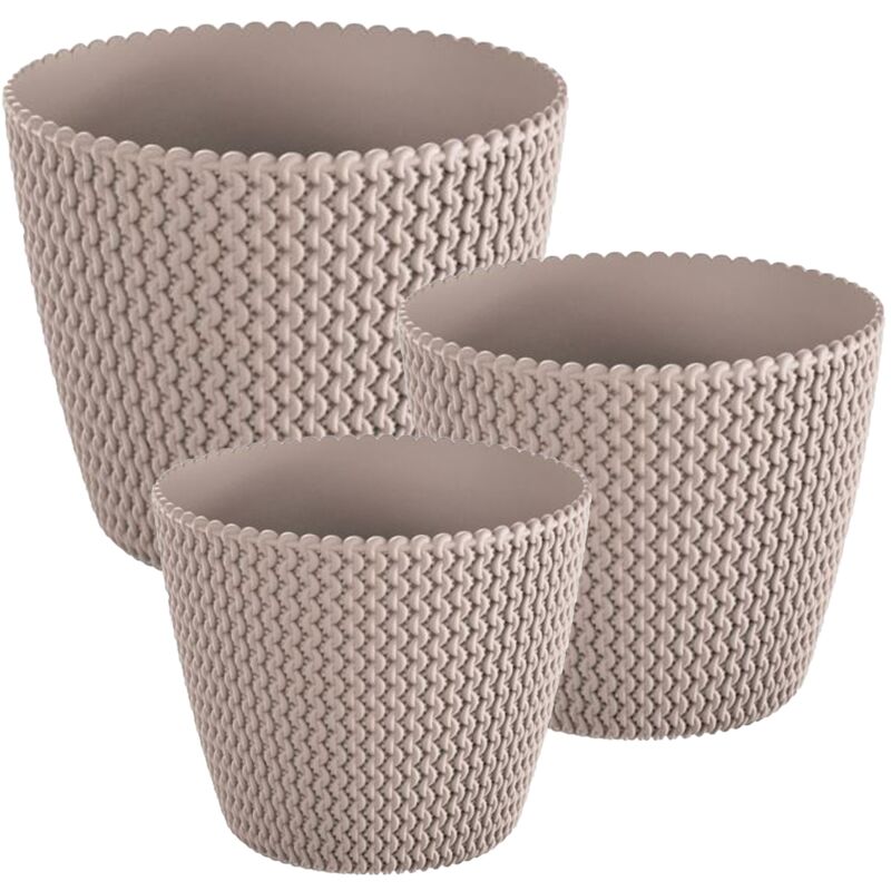 Wellhome - Pack 3 macetas redondas Prosperplast (5/11,5/28,2 litros) Splofy de plastico en color mocca
Wellhome - Pack 3 macetas redondas Prosperplast (5/11,5/28,2 litros) Splofy de plastico en color mocca