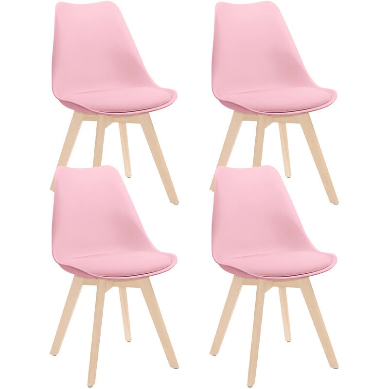 Orion91 - Pack 4 Sillas de Comedor Estilo Nórdico Daria 83x55x48cm Thinia Home Color - Rosa
Orion91 - Pack 4 Sillas de Comedor Estilo Nórdico Daria 83x55x48cm Thinia Home Color - Rosa