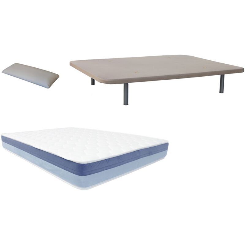 Pack Base tapizada (patas incluidas)+colchon HR BASIC BLUE VISCO+ almohada DE REGALO 150X190
Pack Base tapizada (patas incluidas)+colchon HR BASIC BLUE VISCO+ almohada DE REGALO 150X190