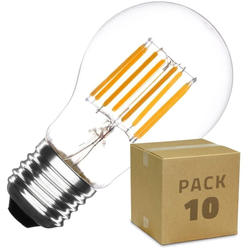 Pack Bombilla LED E27 Casquillo Gordo Regulable Filamento Classic A60 6W (10 un) Blanco Neutro 4000K - 4500K - Blanco Neutro 4000K - 4500K
Pack Bombilla LED E27 Casquillo Gordo Regulable Filamento Classic A60 6W (10 un) Blanco Neutro 4000K - 4500K - Blanco Neutro 4000K - 4500K
