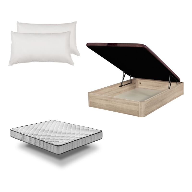 Pack: Canapé Abatible madera + colchón Pronature + almohada - 90x200 cm CAMBRIAN Montaje Gratuito
Pack: Canapé Abatible madera + colchón Pronature + almohada - 90x200 cm CAMBRIAN Montaje Gratuito