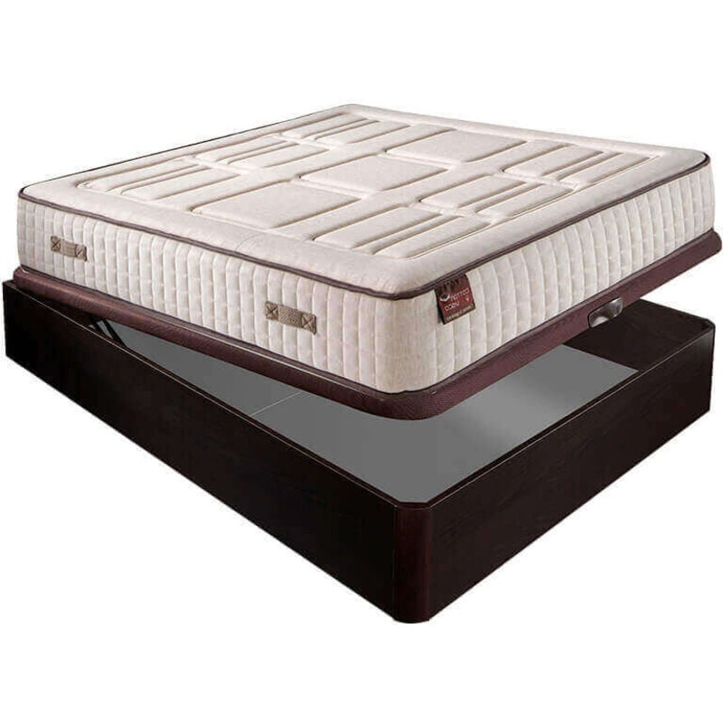 Colchón Hr Cotton con visco 27 cm extra firme transpirable + Canapé abatible madera 3D transpirable altura 34 cm | 135x190cm - Wengue
Colchón Hr Cotton con visco 27 cm extra firme transpirable + Canapé abatible madera 3D transpirable altura 34 cm | 135x190cm - Wengue