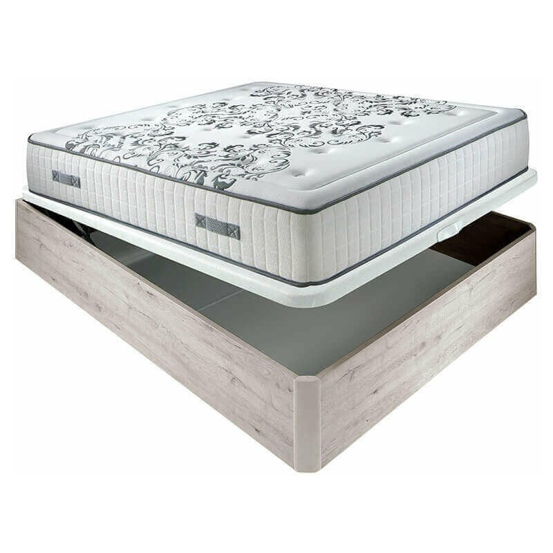 Colchón muelles ensacados Queen 28 cm acogida gradual + Canapé abatible madera 3D transpirable altura 34 cm | 135x182cm - Nordico
Colchón muelles ensacados Queen 28 cm acogida gradual + Canapé abatible madera 3D transpirable altura 34 cm | 135x182cm - Nordico