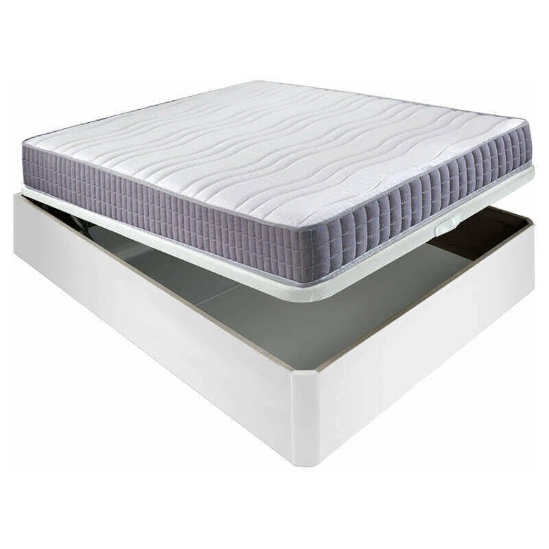 Colchón visco Line 19 cm firmeza alta suavidad y económico + Canapé abatible madera 3D transpirable altura 34 cm | Blanco - 90x190cm
Colchón visco Line 19 cm firmeza alta suavidad y económico + Canapé abatible madera 3D transpirable altura 34 cm | Blanco - 90x190cm