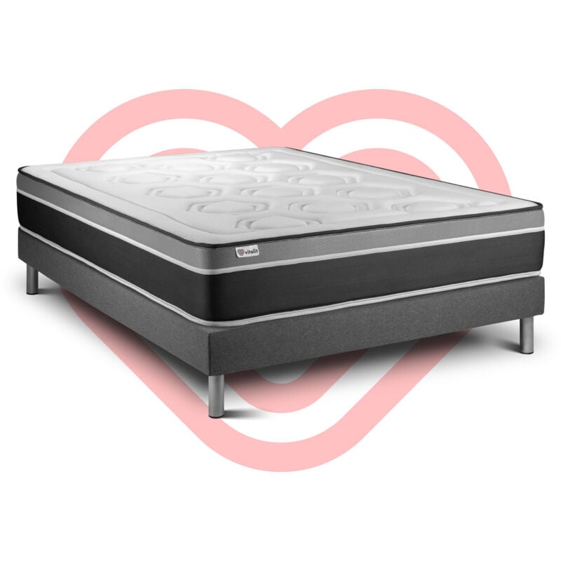 Vitalit - Pack Colchón VITAL CARE 140 x 220 cm + Somier multiláminas, Muelles ensacados y espuma , 7 zonas de confort
Vitalit - Pack Colchón VITAL CARE 140 x 220 cm + Somier multiláminas, Muelles ensacados y espuma , 7 zonas de confort