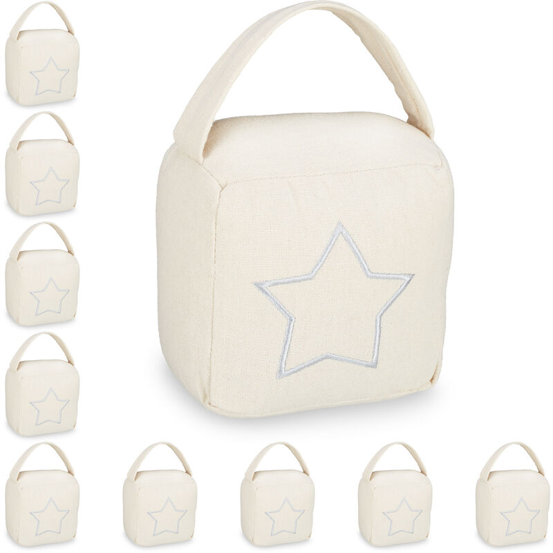 Pack de 10 Topes Puerta con Asa con Diseño Vintage, Poliéster y Arena, Beige, 18,5 x 14 x 10 cm
Pack de 10 Topes Puerta con Asa con Diseño Vintage, Poliéster y Arena, Beige, 18,5 x 14 x 10 cm
