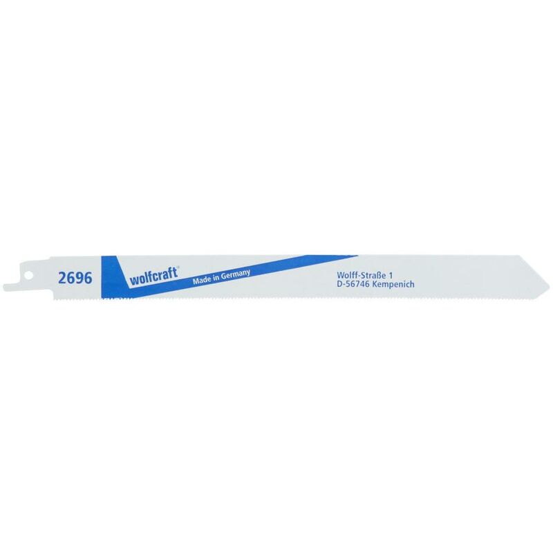 Wolfcraft - Pack de 2 hojas de sierra de sable BIMETAL cortes finos, longitud dentada 210 mm
Wolfcraft - Pack de 2 hojas de sierra de sable BIMETAL cortes finos, longitud dentada 210 mm