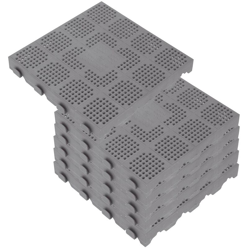 Wellhome - Pack de 6 baldosas plásticas para suelo exterior en panal de 39x39x4,8 cm. Superficie total 0,9m² Colección COMBI - Gris
Wellhome - Pack de 6 baldosas plásticas para suelo exterior en panal de 39x39x4,8 cm. Superficie total 0,9m² Colección COMBI - Gris