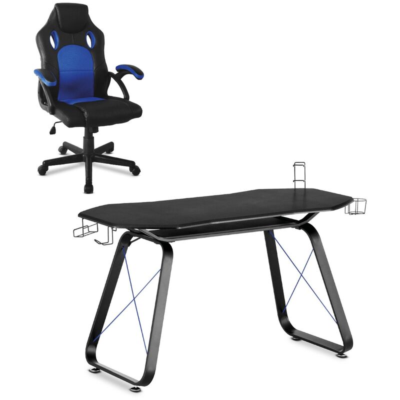 Mc Haus - Pack Gaming Blue con silla Racing X Azul y escritorio Gameplay Desk Blue - McHaus
Mc Haus - Pack Gaming Blue con silla Racing X Azul y escritorio Gameplay Desk Blue - McHaus
