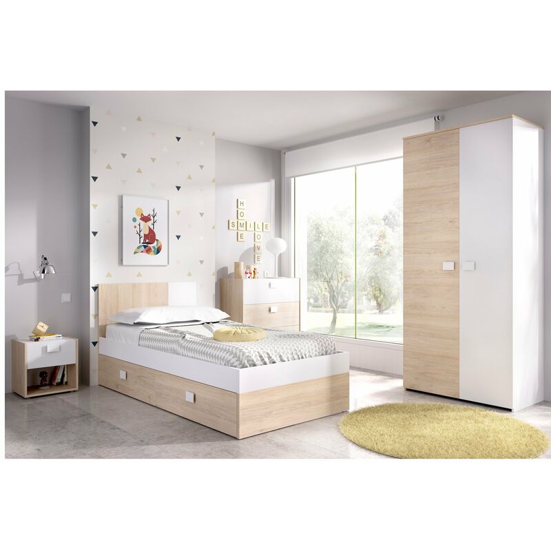 Pack habitacion Juvenil CAMA con cajones, ARMARIO ropero , MESITA y CÓMODA somier inckuido
Pack habitacion Juvenil CAMA con cajones, ARMARIO ropero , MESITA y CÓMODA somier inckuido
