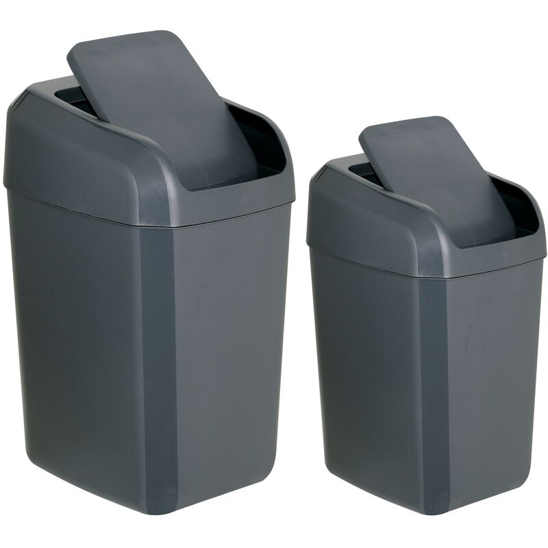 Pack reciclaje Troya: 45 litros totales, en 2 contenedores, de 15 y 30 litros, en color antracita
Pack reciclaje Troya: 45 litros totales, en 2 contenedores, de 15 y 30 litros, en color antracita