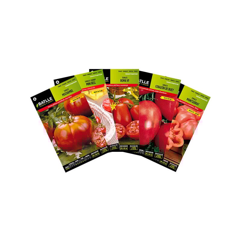 Pack Semillas Tomates para Sembrar CherryMuchamiel Corazón de buey VF Roma Montserrat Variedad Hortalizas - Plantawa
Pack Semillas Tomates para Sembrar CherryMuchamiel Corazón de buey VF Roma Montserrat Variedad Hortalizas - Plantawa