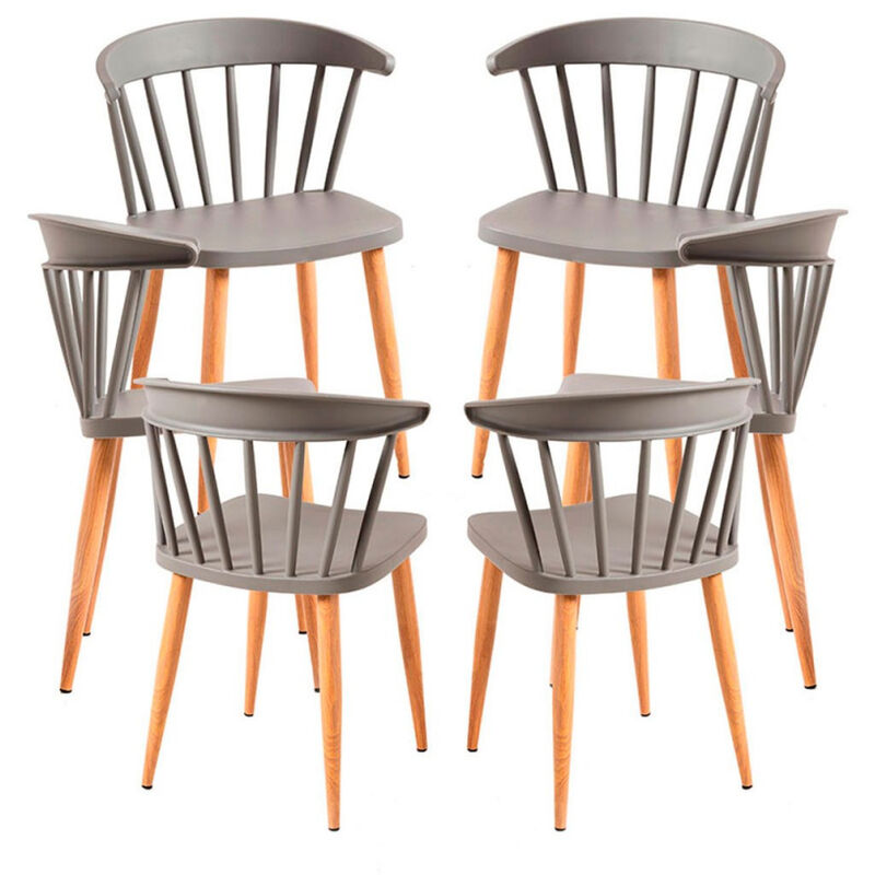 Packs Sillas Comedor - Pack 6 Sillas Candy - Gris