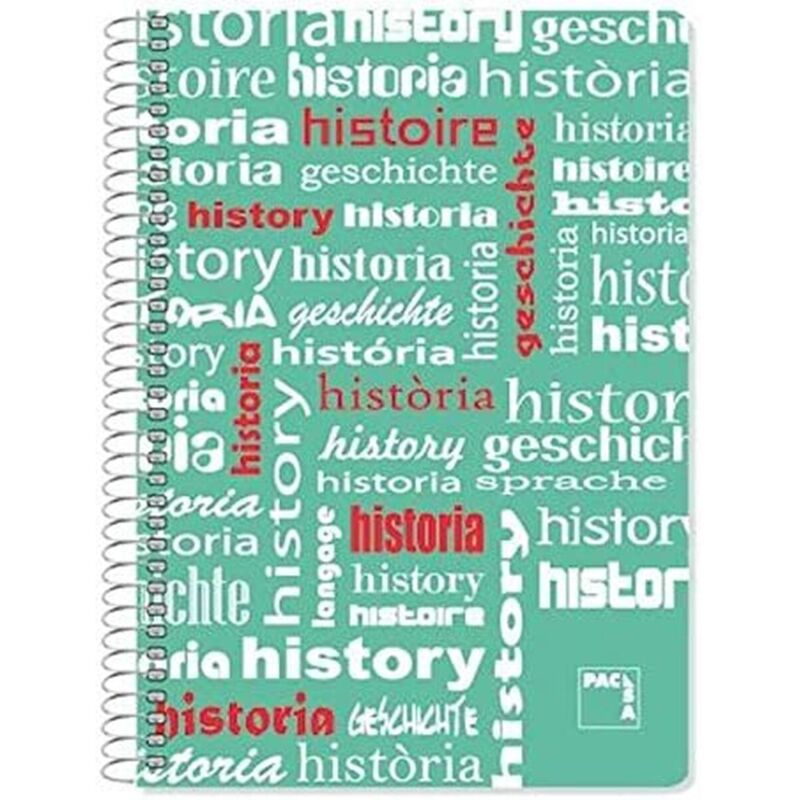 Pacsa cuaderno asignaturas 80 hojas 4x4 tapas polipropileno folio 90gr historia' -4u-'
Pacsa cuaderno asignaturas 80 hojas 4x4 tapas polipropileno folio 90gr historia' -4u-'