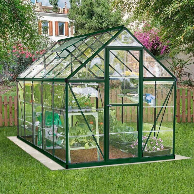 Palram - Canopia Harmony Invernadero De Jardín Policarbonato Transparente 306X185X208 cm Verde - Verde
Palram - Canopia Harmony Invernadero De Jardín Policarbonato Transparente 306X185X208 cm Verde - Verde