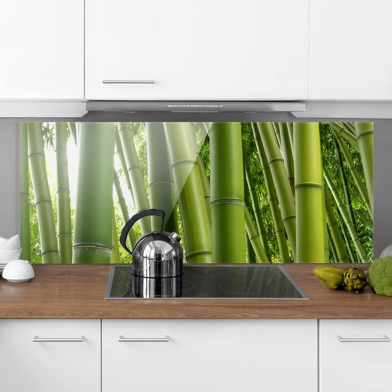Panel antisalpicaduras de cristal - Bamboo Trees - Panorámico Dimensión LxA: 40cm x 100cm
Panel antisalpicaduras de cristal - Bamboo Trees - Panorámico Dimensión LxA: 40cm x 100cm