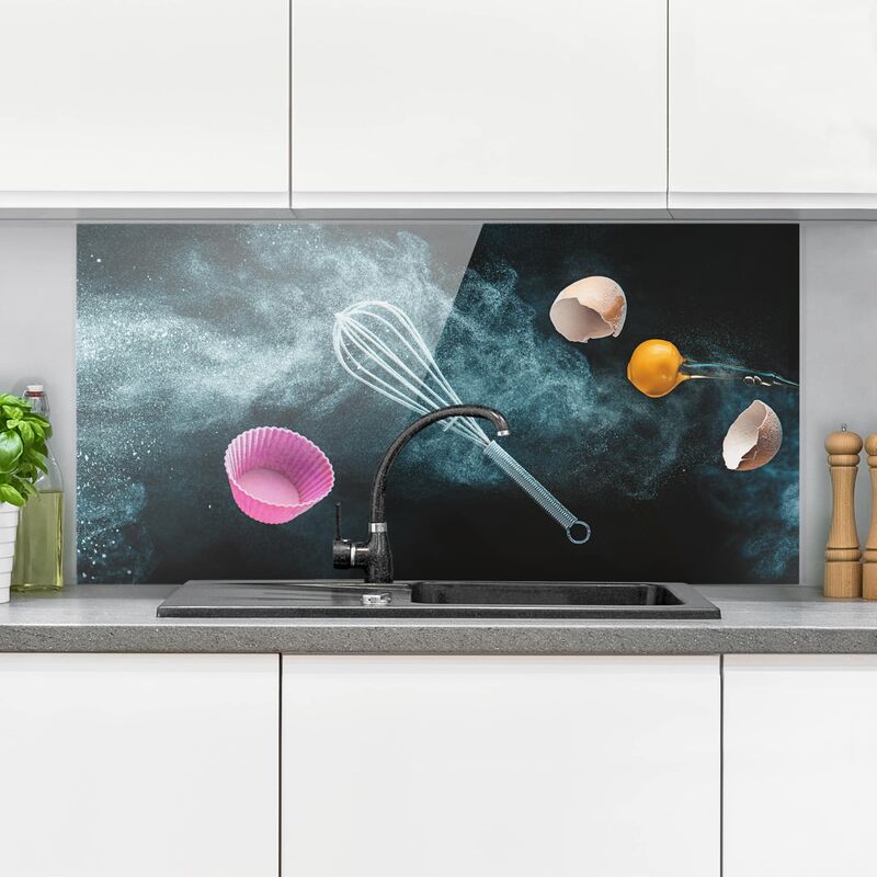 Panel antisalpicaduras de cristal - Caos en la Cocina - Horizontal 1:2 Dimensión LxA: 40cm x 80cm
Panel antisalpicaduras de cristal - Caos en la Cocina - Horizontal 1:2 Dimensión LxA: 40cm x 80cm