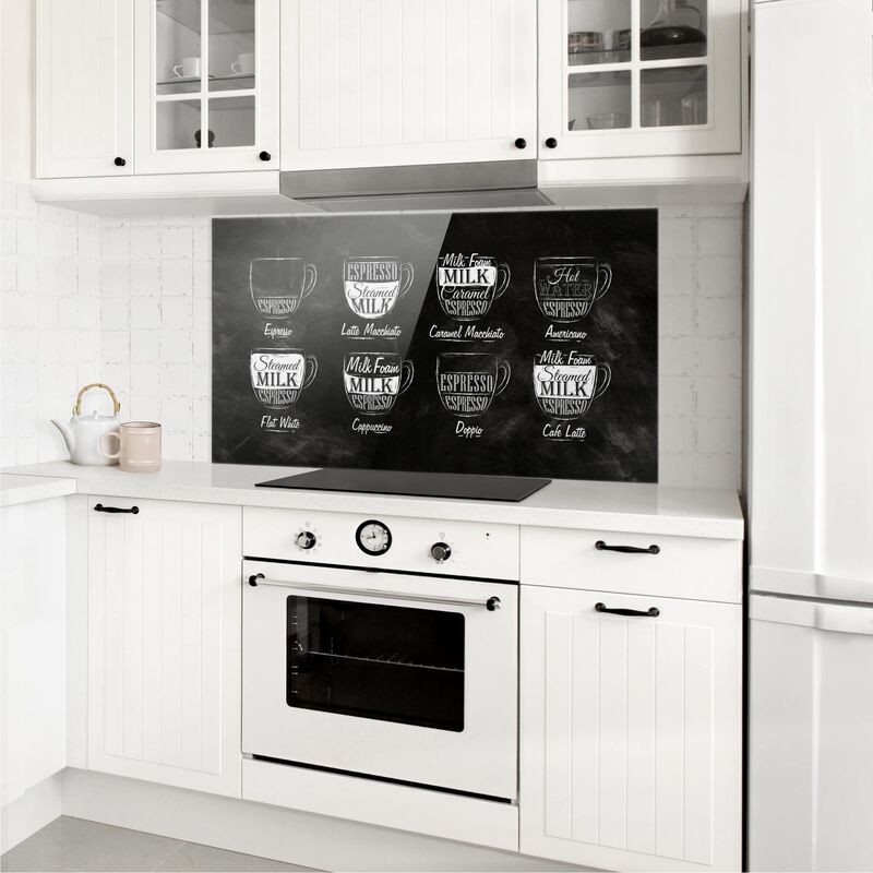 Panel antisalpicaduras de cristal - Coffees chalkboard - Horizontal 1:2 Dimensión LxA: 40cm x 80cm
Panel antisalpicaduras de cristal - Coffees chalkboard - Horizontal 1:2 Dimensión LxA: 40cm x 80cm