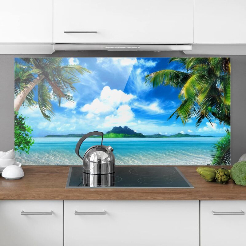 Panel antisalpicaduras de cristal - Dream Vacation - Horizontal 1:2 Dimensión LxA: 40cm x 80cm
Panel antisalpicaduras de cristal - Dream Vacation - Horizontal 1:2 Dimensión LxA: 40cm x 80cm