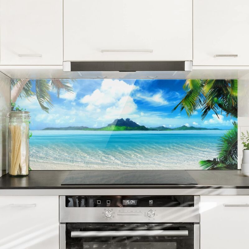 Panel antisalpicaduras de cristal - Dream Vacation - Panorámico Dimensión LxA: 40cm x 100cm
Panel antisalpicaduras de cristal - Dream Vacation - Panorámico Dimensión LxA: 40cm x 100cm