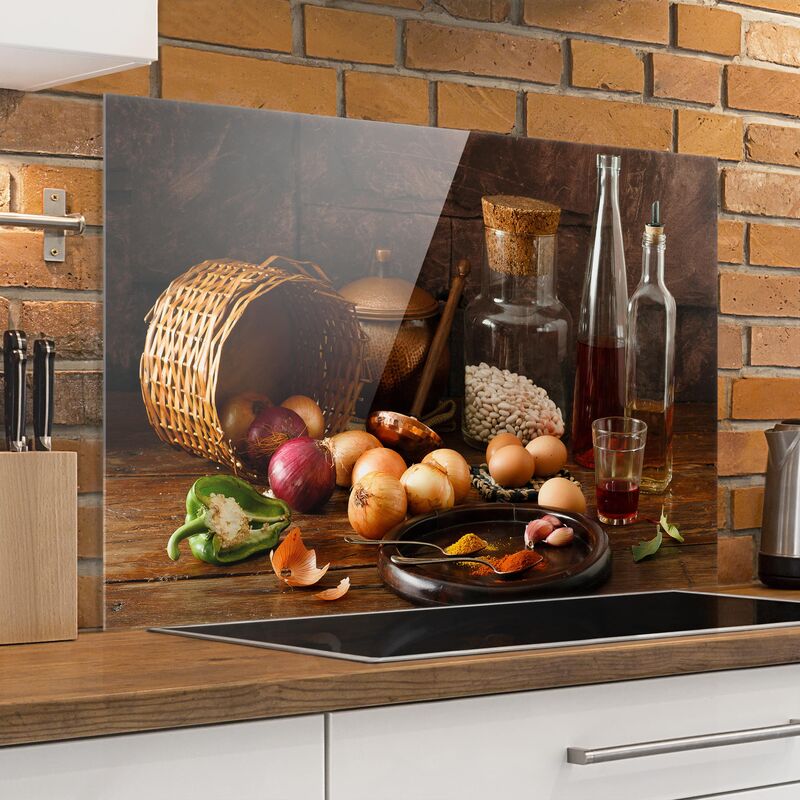 Panel antisalpicaduras de cristal - Fragancias para cocinar - Horizontal 2:3 Dimensión LxA: 59cm x 90cm
Panel antisalpicaduras de cristal - Fragancias para cocinar - Horizontal 2:3 Dimensión LxA: 59cm x 90cm