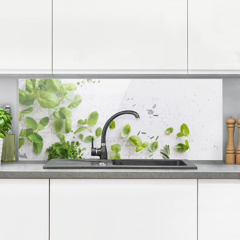 Panel antisalpicaduras de cristal - Herbs On Wooden Shabby - Panorámico Dimensión LxA: 50cm x 125cm
Panel antisalpicaduras de cristal - Herbs On Wooden Shabby - Panorámico Dimensión LxA: 50cm x 125cm
