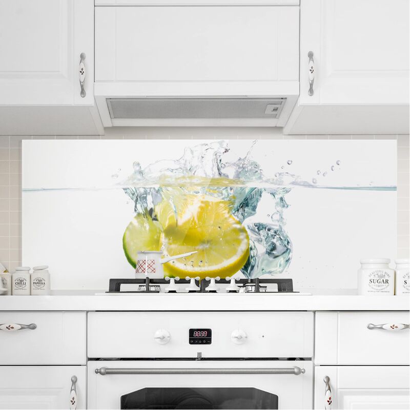 Panel antisalpicaduras de cristal - Lemon And Lime In Water - Panorámico Dimensión LxA: 50cm x 125cm
Panel antisalpicaduras de cristal - Lemon And Lime In Water - Panorámico Dimensión LxA: 50cm x 125cm