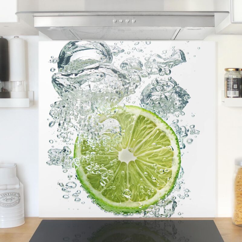 Bilderwelten - Panel antisalpicaduras de cristal - Lime Bubbles - Cuadrado 1:1 Dimensión LxA: 59cm x 60cm
Bilderwelten - Panel antisalpicaduras de cristal - Lime Bubbles - Cuadrado 1:1 Dimensión LxA: 59cm x 60cm
