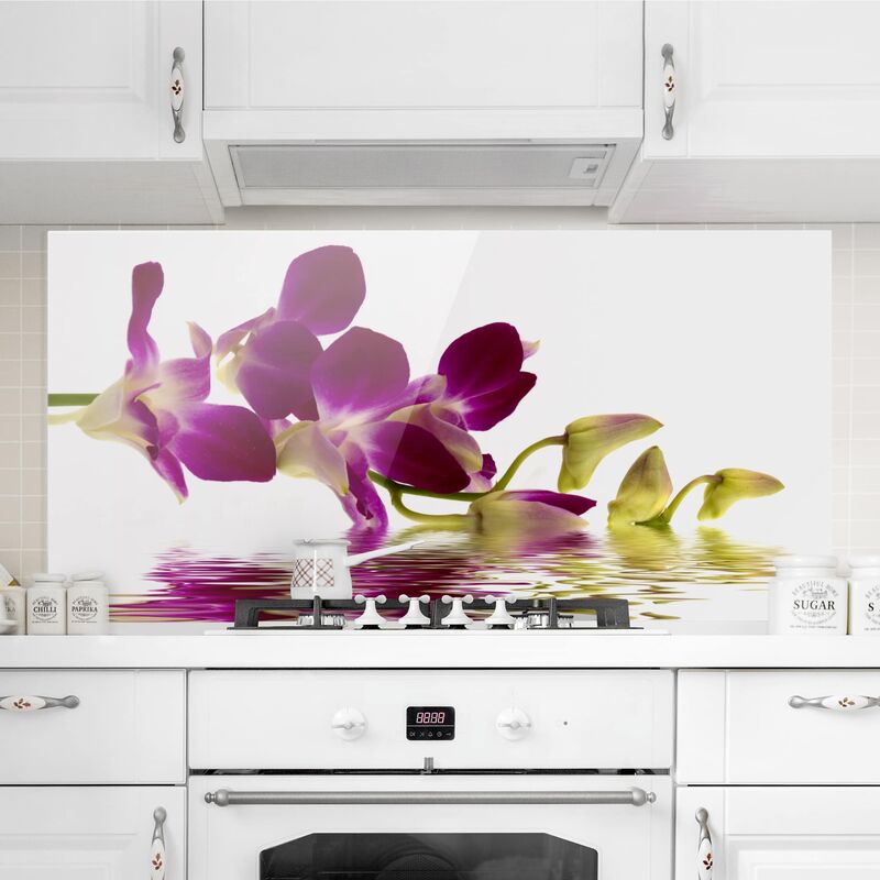 Panel antisalpicaduras de cristal - Pink Orchid Waters - Horizontal 1:2 Dimensión LxA: 40cm x 80cm
Panel antisalpicaduras de cristal - Pink Orchid Waters - Horizontal 1:2 Dimensión LxA: 40cm x 80cm