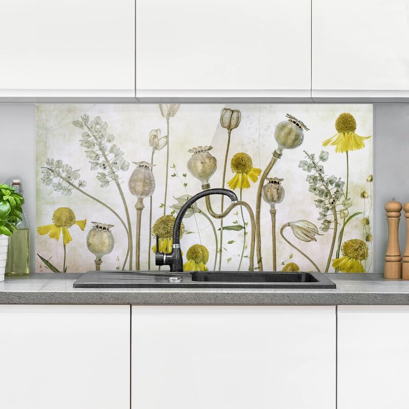 Panel antisalpicaduras de cristal - Poppy And Helenium - Horizontal 1:2 Dimensión LxA: 40cm x 80cm
Panel antisalpicaduras de cristal - Poppy And Helenium - Horizontal 1:2 Dimensión LxA: 40cm x 80cm
