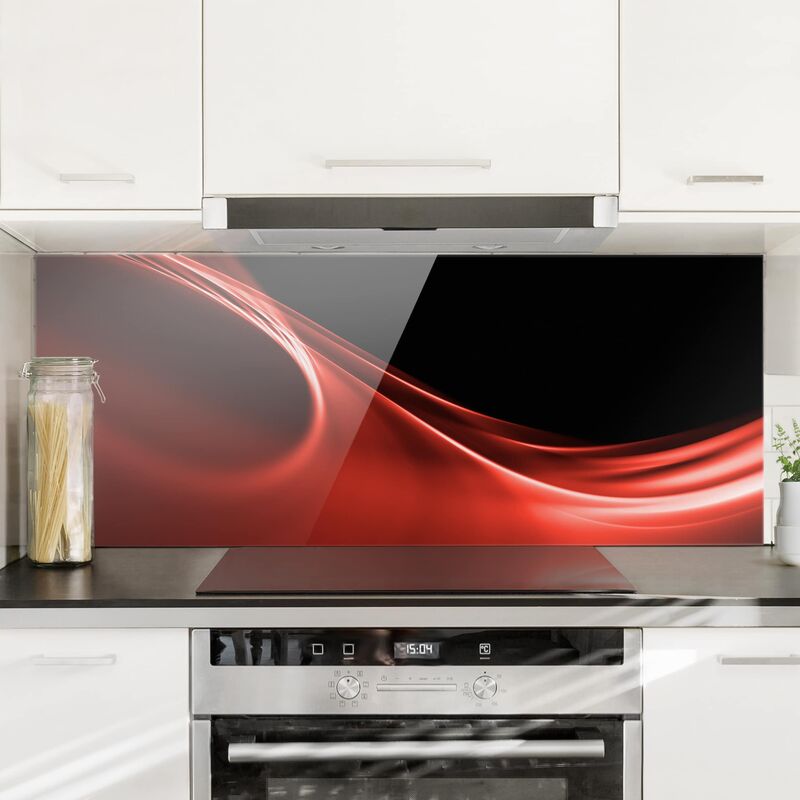 Panel antisalpicaduras de cristal - Red Wave - Panorámico Dimensión LxA: 40cm x 100cm
Panel antisalpicaduras de cristal - Red Wave - Panorámico Dimensión LxA: 40cm x 100cm