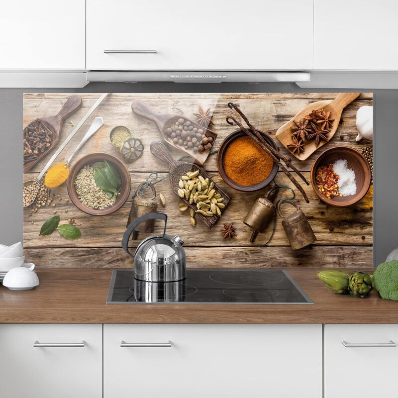 Panel antisalpicaduras de cristal - seasoning - Horizontal 1:2 Dimensión LxA: 40cm x 80cm
Panel antisalpicaduras de cristal - seasoning - Horizontal 1:2 Dimensión LxA: 40cm x 80cm