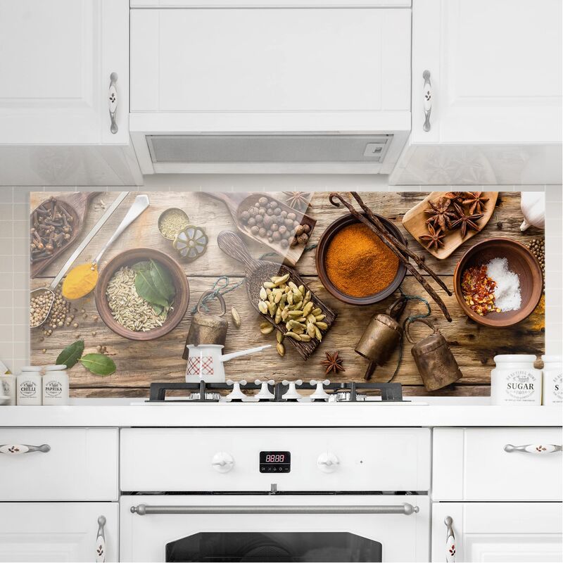 Panel antisalpicaduras de cristal - seasoning - Panorámico Dimensión LxA: 40cm x 100cm
Panel antisalpicaduras de cristal - seasoning - Panorámico Dimensión LxA: 40cm x 100cm