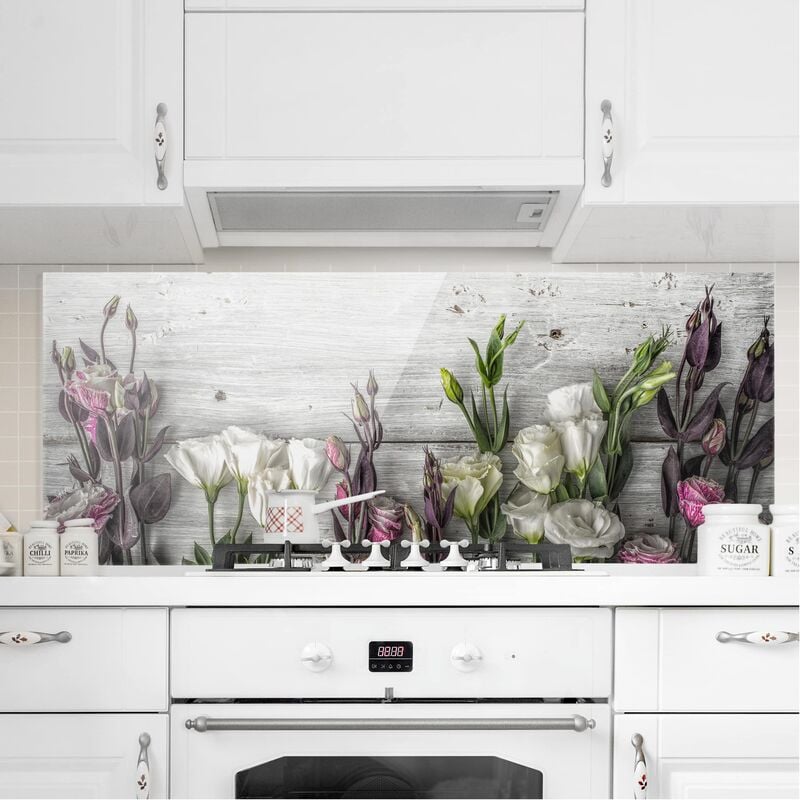 Panel antisalpicaduras de cristal - Tulip Rose Shabby Wood Look - Panorámico Dimensión LxA: 50cm x 125cm
Panel antisalpicaduras de cristal - Tulip Rose Shabby Wood Look - Panorámico Dimensión LxA: 50cm x 125cm