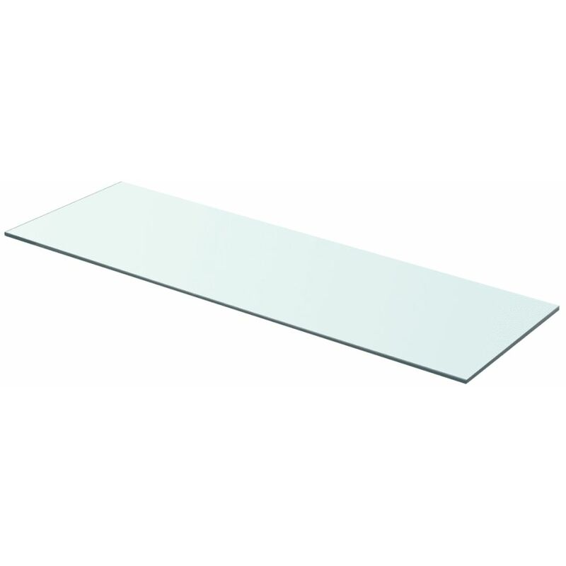 Panel de estante vidrio claro 80x25 cm