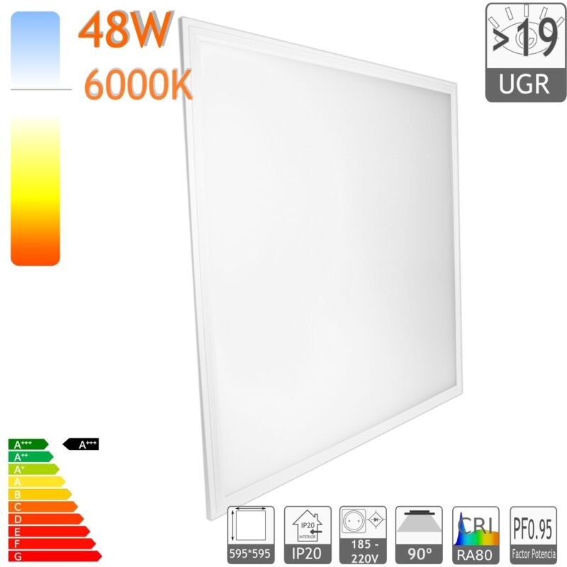 Jandei Panel led 60cm 48W cuadrado 6000K bajo deslumbramiento UGR19 marco blanco para techo de placas tipo armstrong hotel oficina industria
Jandei Panel led 60cm 48W cuadrado 6000K bajo deslumbramiento UGR19 marco blanco para techo de placas tipo armstrong hotel oficina industria