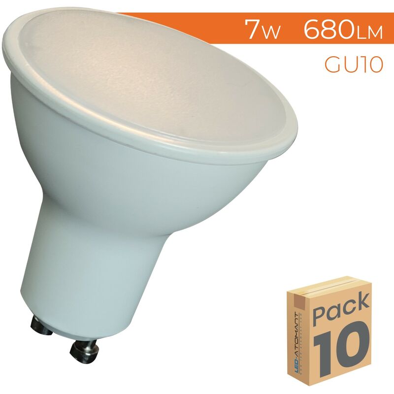 Bombilla LED GU10 7W 680LM 120º Regulable | Blanco Frío 6500K - Pack 10 Uds. - Blanco Frío 6500K
Bombilla LED GU10 7W 680LM 120º Regulable | Blanco Frío 6500K - Pack 10 Uds. - Blanco Frío 6500K