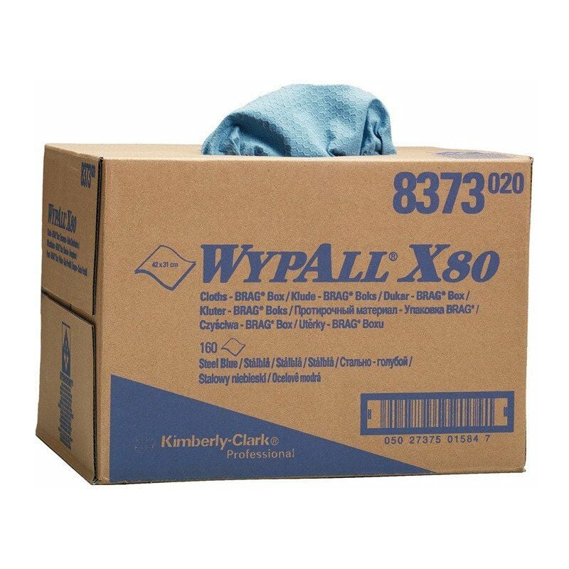 Paño de limpieza WYPALL X80 8373 L427xB318 aprox. mm azul acero 1 capa 160 toallas / caja KIMBERLY-CLARK
Paño de limpieza WYPALL X80 8373 L427xB318 aprox. mm azul acero 1 capa 160 toallas / caja KIMBERLY-CLARK