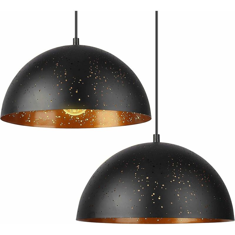 Pantalla de lámpara colgante Design, lámpara de araña negra de 12 pulgadas, estilo simple con agujeros, juego de 2 luces colgantes vintage, luz
Pantalla de lámpara colgante Design, lámpara de araña negra de 12 pulgadas, estilo simple con agujeros, juego de 2 luces colgantes vintage, luz