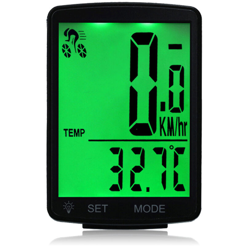 Pantalla LCD multifuncional Ordenador de bicicleta Bicicleta inalambrica Velocimetro a prueba de lluvia Odometro,Verde
Pantalla LCD multifuncional Ordenador de bicicleta Bicicleta inalambrica Velocimetro a prueba de lluvia Odometro,Verde