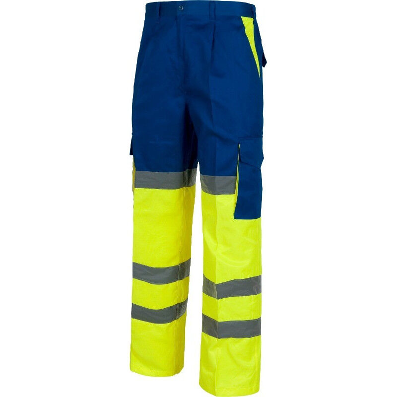 Pantalón de trabajo con tres cintas reflectantes en perneras C3314 | 50 - Azulina+Amarillo A.V. - Workteam
Pantalón de trabajo con tres cintas reflectantes en perneras C3314 | 50 - Azulina+Amarillo A.V. - Workteam