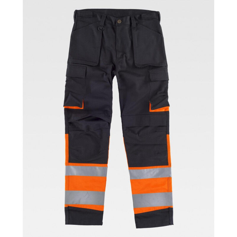 Pantalón combinado de triple costura con cintas reflectantes WORKTEAM C2918 | 44 - Negro+Naranja A.V.
Pantalón combinado de triple costura con cintas reflectantes WORKTEAM C2918 | 44 - Negro+Naranja A.V.
