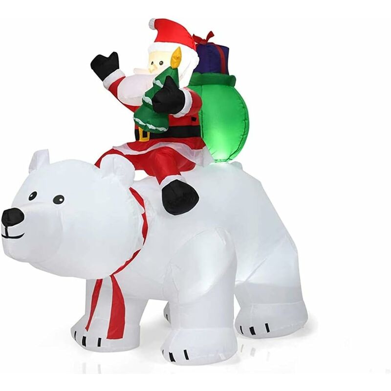 Costway - Papá Noel sobre Oso Polar Inflable de 200 cm con Interior LED Bomba y Accesorios de Montaje Decoración Navideña
Costway - Papá Noel sobre Oso Polar Inflable de 200 cm con Interior LED Bomba y Accesorios de Montaje Decoración Navideña