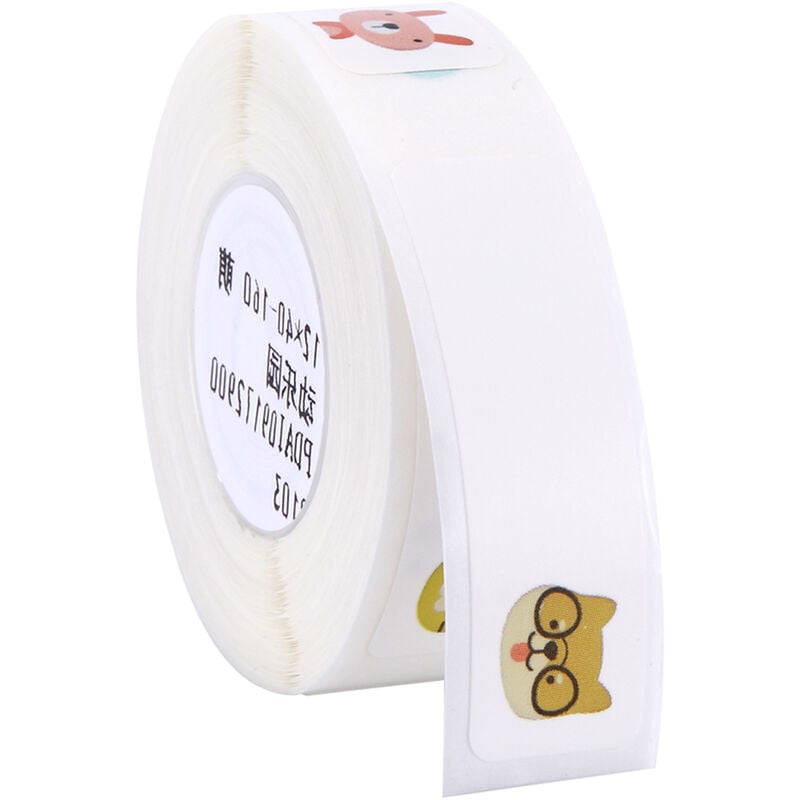 Papel de etiquetas de impresion termica etiquetas en blanco, resistente al agua resistente al desgarro,Animal, 12x40 mm, 160 piezas / rollo - Niimbot
Papel de etiquetas de impresion termica etiquetas en blanco, resistente al agua resistente al desgarro,Animal, 12x40 mm, 160 piezas / rollo - Niimbot