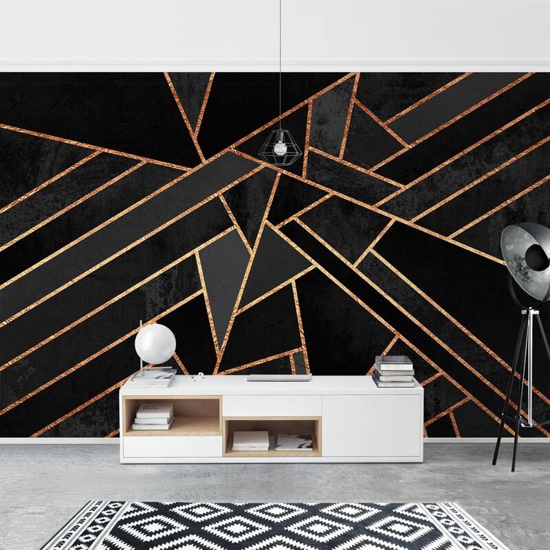 Papel pintado adhesivo - Black Triangles Gold - Mural apaisado Dimensión LxA: 290cm x 432cm
Papel pintado adhesivo - Black Triangles Gold - Mural apaisado Dimensión LxA: 290cm x 432cm